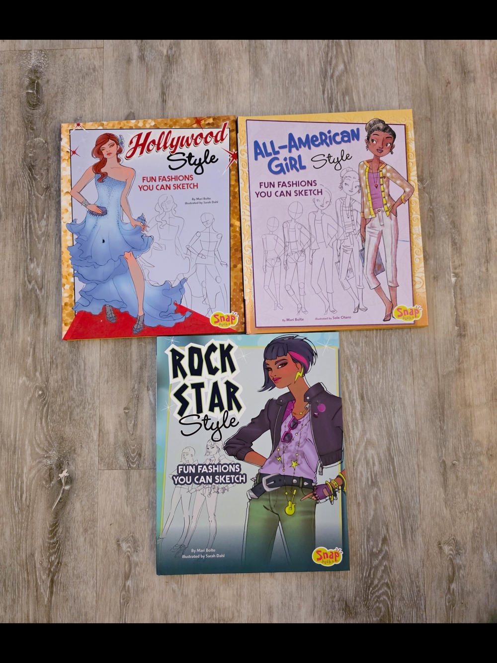 Snap Rock Star Style Kids Costume Sketch Book - Black/Purple